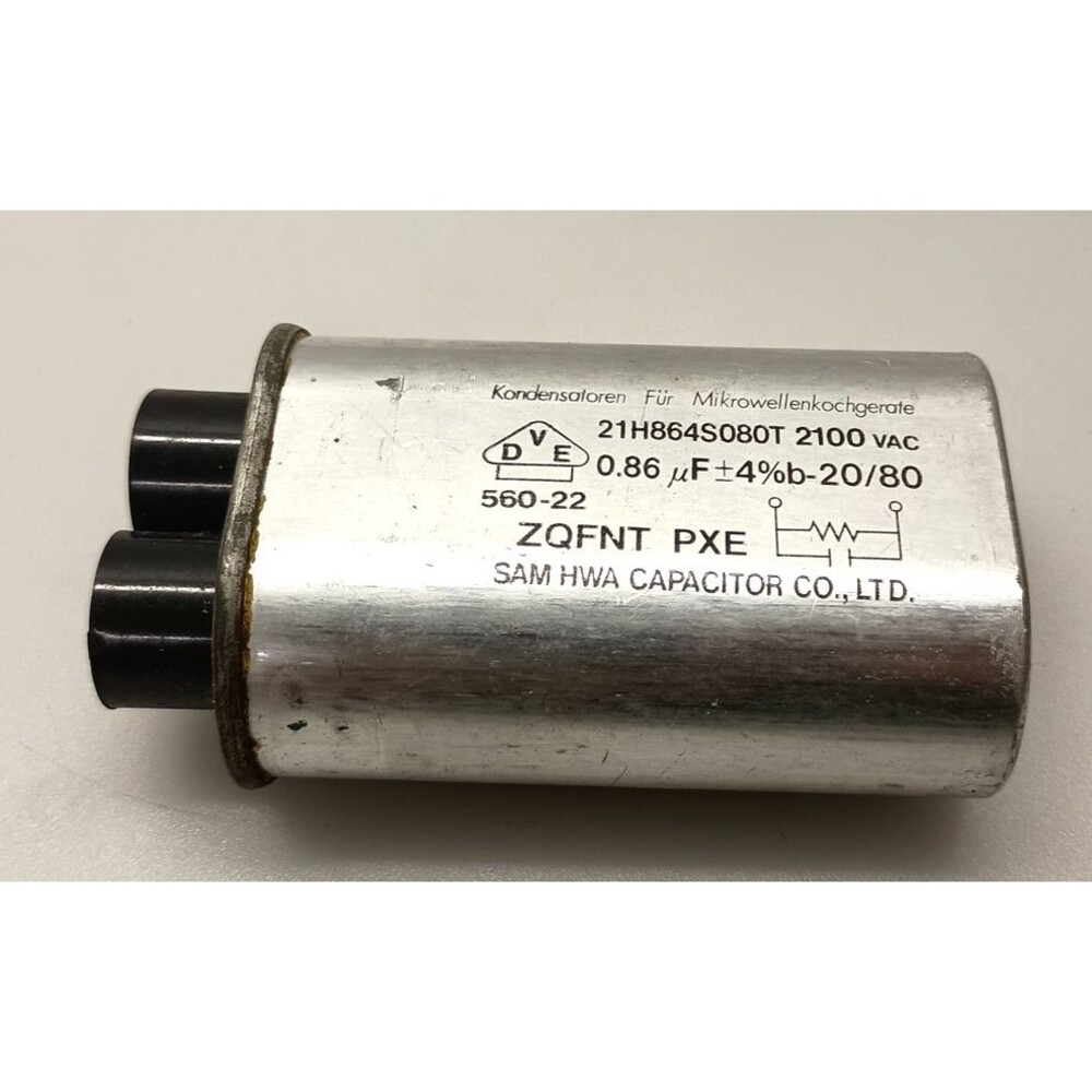 SAM HWA CAPACITOR CO. ZQFNT PXE 21H864S080T 2100 VAC .86UF+4%b-20/80